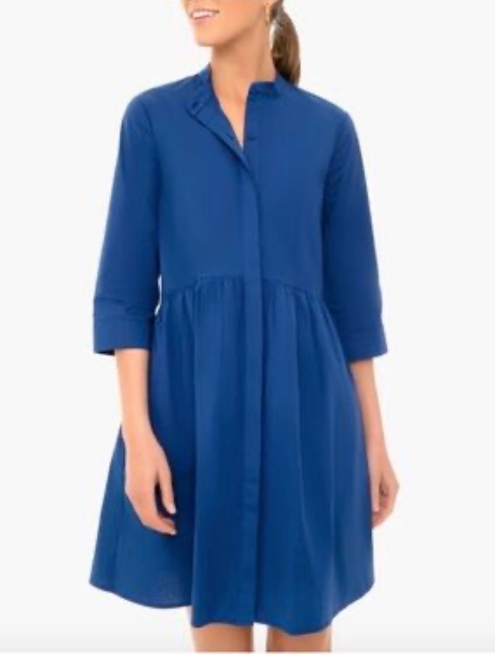 NWT Tuckernuck royal blue 3/4 sleeve shirt dress